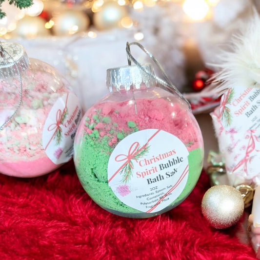 Bubble bath dust ornaments