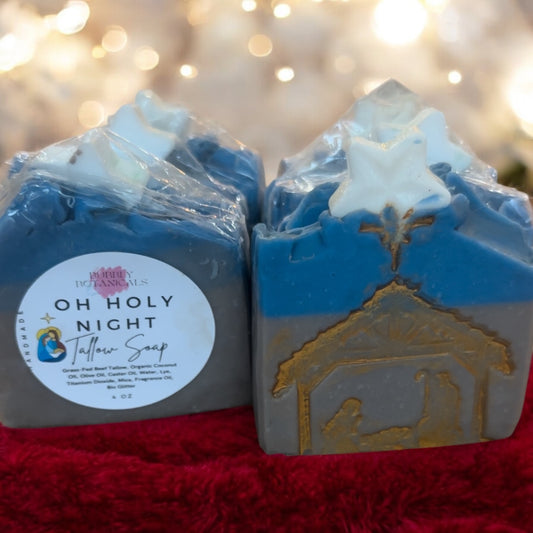 O Holy Night Christmas Tallow Soap - Nativity Soap